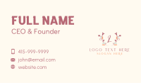 Floral Natural Cosmetics Letter Business Card Image Preview