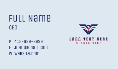 American Eagle Patriot Business Card Image Preview