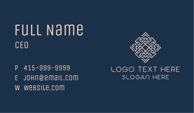 Fashion Textile Craftsman  Business Card Image Preview