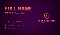 Gaming Shield Defense Business Card Preview