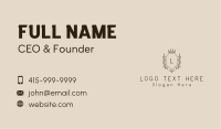 Royal Crown Wreath Shield Letter Business Card Image Preview