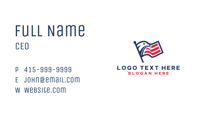 Eagle Flag America Business Card Image Preview