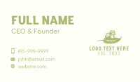 Agriculture Leaf Tractor  Business Card Image Preview