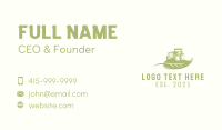 Agriculture Leaf Tractor  Business Card Preview