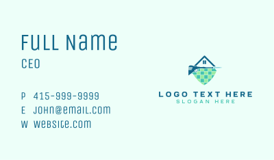 House Tiles Pressure Washing Business Card Image Preview