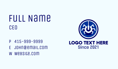 Digital Blue Spider Business Card Image Preview