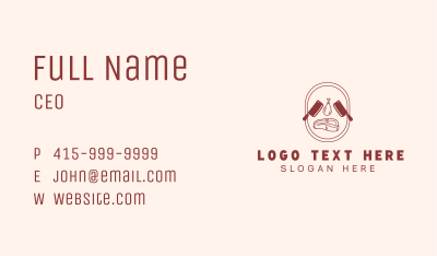 Meat Butcher Badge Business Card Image Preview