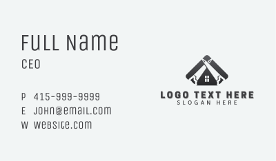 Saw Tool Construction Business Card Image Preview