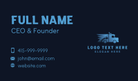 Logistics Arrow Truck Business Card Preview