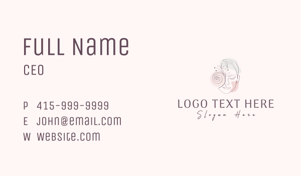 Face Beauty Feminine Business Card Design Image Preview