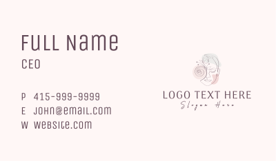 Face Beauty Feminine Business Card Image Preview