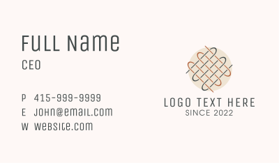 Woven Textile Thread Business Card Image Preview