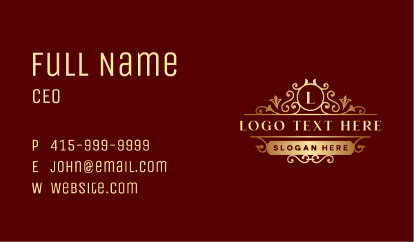 Luxury Royal Event Business Card Design Image Preview