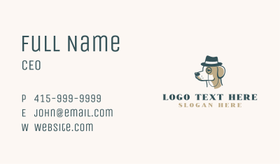 Detective Dog Hat Business Card Image Preview