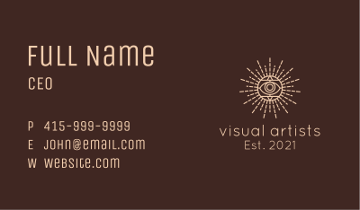 Egyptian Mystical Eye  Business Card Image Preview
