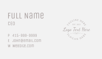 Elegant Classic Boutique Wordmark Business Card Image Preview