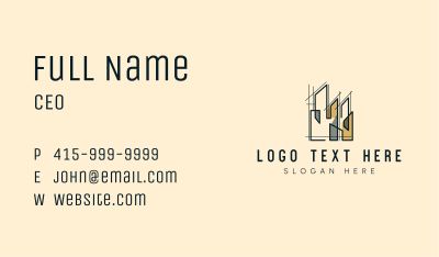 Skyscraper Building Structure Business Card Image Preview