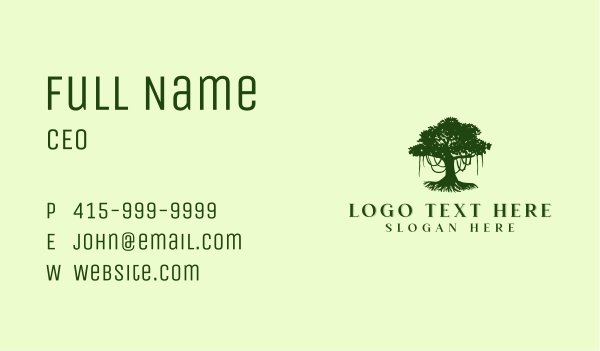 Tree Plant Agriculture Business Card Design Image Preview