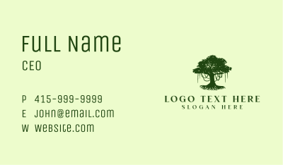 Tree Plant Agriculture Business Card Image Preview