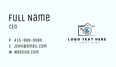 Camera Photography Lens Business Card Image Preview