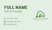 Green Eco Clean Vacuum  Business Card Design