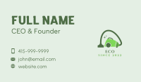 Green Eco Clean Vacuum  Business Card Image Preview