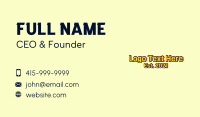 Summer Party Wordmark Business Card Design