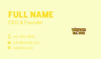 Summer Party Wordmark Business Card Image Preview