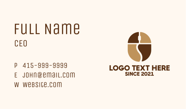 Coffee Bean Mouse  Business Card Design Image Preview
