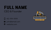 Excavator Industrial Equipment Business Card Image Preview