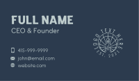 Spiritual Candle Emblem  Business Card Image Preview