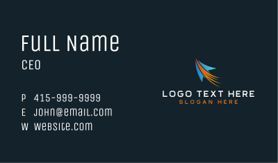 Forwarding Plane Origami Business Card Image Preview
