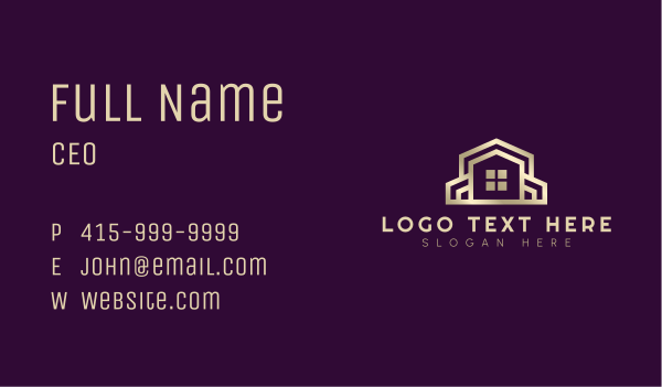 Builder House Architecture Business Card Design Image Preview