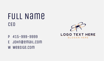 Drone Aerial Quadcopter Business Card Image Preview