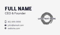 Graffiti Brush Circle Wordmark Business Card Image Preview