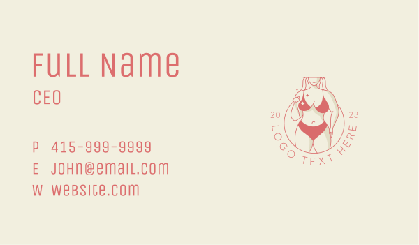 Sexy Woman Body Business Card Design Image Preview