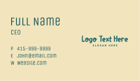 Playful Kid Wordmark Business Card Image Preview