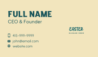 Playful Kid Wordmark Business Card Image Preview