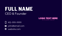 Pink Neon Business Business Card Image Preview
