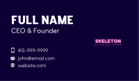 Pink Neon Business Business Card Image Preview