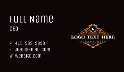 Luxury Elegant Boutique Business Card Image Preview