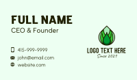 Natural Leaf Droplet Business Card Image Preview