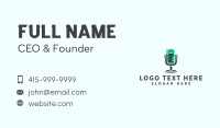 Podcast Media Mic Business Card Image Preview