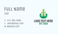 Cash Finance Upward Arrow Business Card Image Preview
