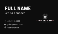 Cigarette Smoking Skull Business Card Image Preview