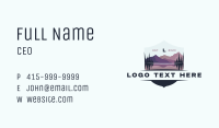 Mountain Adventure Campsite Business Card Image Preview