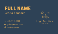 Minimalist Surfboard Island Business Card Image Preview