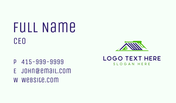Power Wash Roof Business Card Design Image Preview