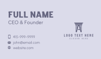 Gray Column Letter A Business Card Image Preview