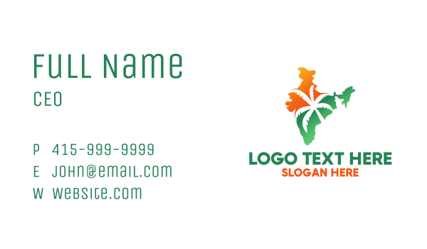 Tropical India Business Card Design Image Preview